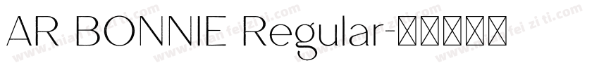 AR BONNIE Regular字体转换